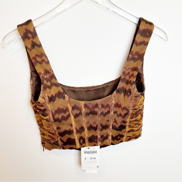 Zara | Corsetry Tulle Boned Corset Top NWT - Picture 8 of 13